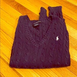 Polo Ralph Lauren vneck navy sweater